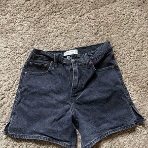 Abercrombie & Fitch Black Denim Jean Shorts